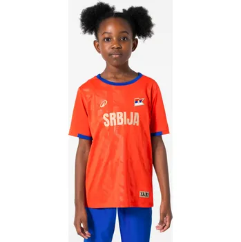Fotbal KIPSTA Dětský fotbalový dres pro fanoušky Srbska 14 LET MODRÁ|ČERVENÁ