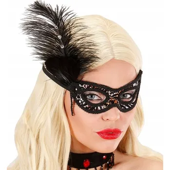 Karnevalová maska Maska na oči (benátská) Widmann látková černá