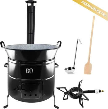 Sport Kotlíková souprava 100L na guláš, zabijačku s hořákem – Perfect Home Premium Extra KH100