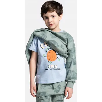 Chlapecké tričko Chlapecké tričko modré s krátkým rukávem, velikost 104 Coccodrillo WC5