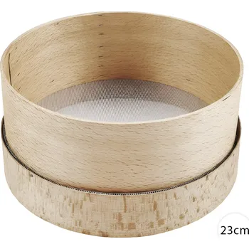 Cedník a síto Dřevěné síto na mouku 23 cm – jemné kuchyňské síto Perfect Home K11358