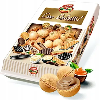 Kuličky z oplatky Lumar Ciao Dolcetti s krémem s příchutí karamelu 700g