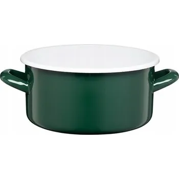 Hrnec Rendlík smaltovaný hladký GORDON 3L zelený Galicja