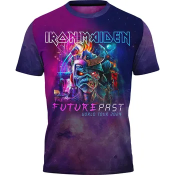 Pánské tričko tricko-celopotisk-hudebni-skupina-iron-maiden velikost: 6XL - šířka 70 cm, délka 79 cm