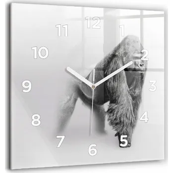 Hodiny Velké skleněné hodiny moderní nástěnné Kolekce umění zvířat 60x60