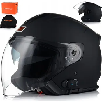 Helma na motorku Otevřená helma (Jet helma) ORIGINE Palio 2.0 + BT Interkom, velikost XL