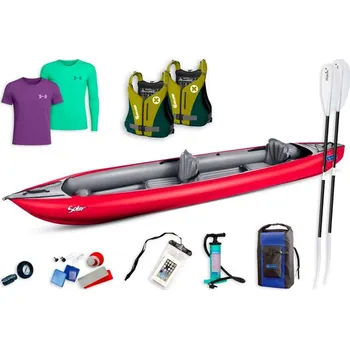 Člun Gumotex Solar SET - 2 zeleno/šedá + DÁREK + Doprava ZDARMA