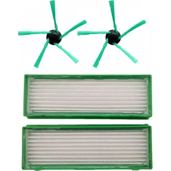 Sada příslušenství pro robotický vysavač Kartáčky a HEPA filtry pro vysavač VORWERK Kobold VR 300 sada 2+2ks