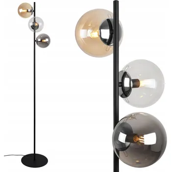 Stojací lampa Stojací lampa Light Home Siena černá chrom 3xE14 163 cm