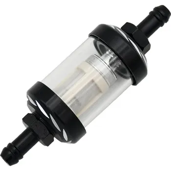 Palivový filtr Palivový filtr CNC černá pro průměr hadičky 8 mm