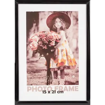 Rám na obraz FANDY Plastový rámeček Simple 2 15x21 2 černý