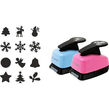 Kancelář FANDY Děrovačka dekorační 25mm set C zima