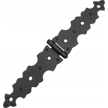 Nábytkové kování SKLÁDACÍ ZÁVĚS STAVEBNÍ NÁBYTKOVÝ ČERNÝ do skříňky ozdobný RETRO PRÁŠKOVĚ LAKOVANÝ