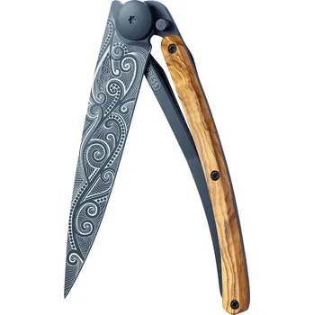 kapesní nůž Kapesní nůž Deejo 1GB141 Tattoo Black 37g olive wood Pacific