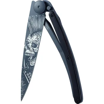 Sport Kapesní nůž Deejo 1GB148 Tattoo Black 37g ebony wood Punk