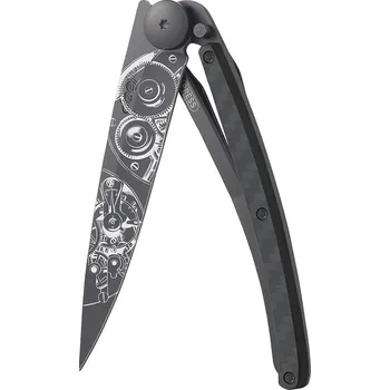 Sport Kapesní nůž Deejo 1GC010 Tattoo Black 37g carbon Watchmaker