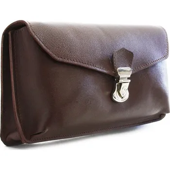 Pouzdro na mobilní telefon Pánské kožené pouzdro na mobil 611-3401-40 VT tmavě hnědé