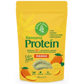 Protein Zelená Země Konopný protein extra jemný 500 g