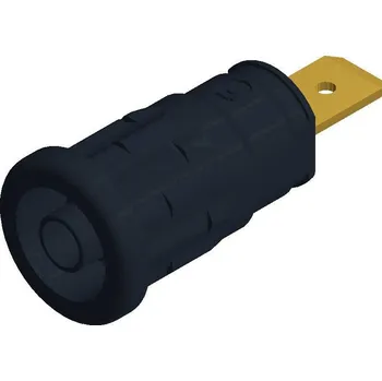 Krokosvorka Hirschmann Test a Measurement SEP 2620 F6,3 bezpečnostní laboratorní zásuvka zásuvka, vestavná vertikální Ø pin: 4 mm černá 1 ks