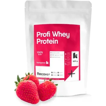 Protein Kompava Profi WHEY Protein, jahoda, 500g