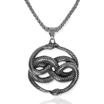 Přívěsek Přívěsek z chirurgické oceli - Immortality Spletení hadi - Model BEZ ŘETÍZKU (pouze přívěsek)