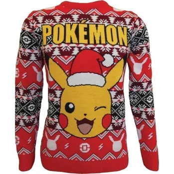 Karnevalový kostým Pokémon vánoční svetr - Pikachu (velikost XL)