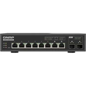 Switch QNAP switch QSW-L3208-2C6T (6x 10GbE port, 2x 10G SFP+/NBASE-T Combo, Lite Managed) (QSW-L3208-2C6T)