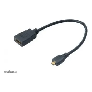Notebook AKASA - HDMI na mikro HDMI adaptér - 25 cm (AK-CBHD09-25BK)