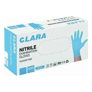 Pracovní rukavice Ardon | Jednorázové rukavice Clara Blue Nitrile - nepudrované - modrá - modré odstíny / 9 / L / modrá