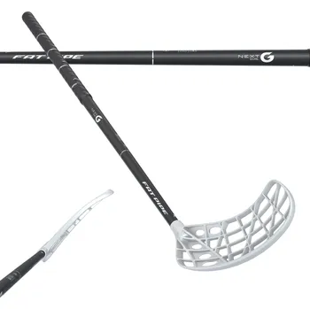 Hokejka FAT PIPE FLORBALOVÁ HŮL FAT PIPE NEXT-G OVAL 27 PRAVÁ 96cm BÍLÁ|ČERNÁ