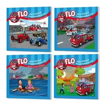 První čtění Flo Minibuch-Set 1 - Flo, das kleine Feuerwehrauto