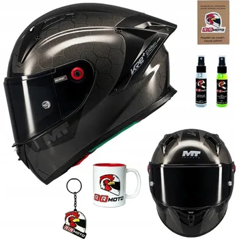 Helma na motorku Integrální Motocyklová přilba MT KRE+ S PURE GLOSS CARBON/BLACK ZDARMA PŘÍSLUŠENSTVÍ + PINLOCK