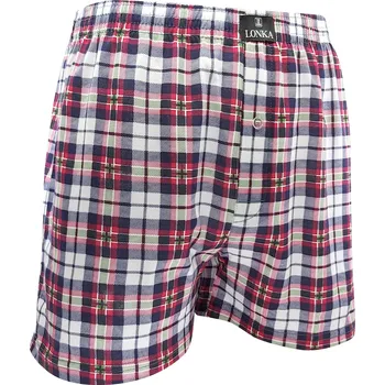 Trenýrky Lonka Trenýrky pánské KAREL ze 100% bavlny KOSTKA vzor 15 Velikost: M