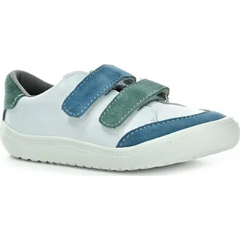 Dívčí tenisky Jonap Joy Kids bílo-zelené celoroční nízké barefoot boty Velikost boty (EU): 23, Vnitřní délka boty: 150, Vnitřní šířka boty: 68