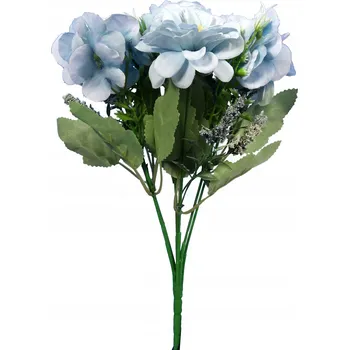 umělá květina UMĚLÉ KVĚTINY HORTENZIE MIX MODRÉ KYTICE