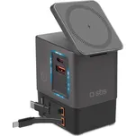 SBS MagSafe-compatible Wireless Power Dock 6-in-1 100 W (TEWIRMAG105W) černá