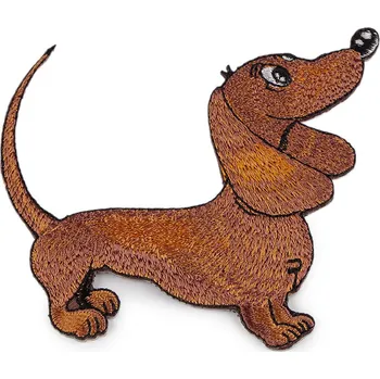 Nažehlovačka jezevčík, malé, 1 hnědá světlá