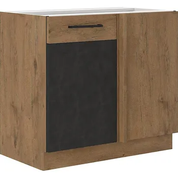 Kuchyňská linka Dolní rohová skřínka VEGAS - 105 DN 1F BB, Dub Lancelot / Matera