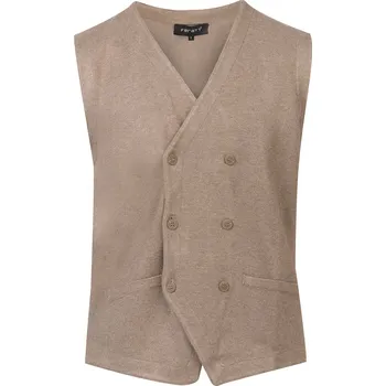 Pánská vesta FERATT Pánský propínací vesta BRAD béžová Velikost: L