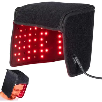 Měřič tělesných funkcí LED čepice pro terapii růstu vlasů 56 x 44 cm 12V 3A 93 ks 660 nm červených LED a 62 ks 850 nm infračervených světel Fototerapie vlasů