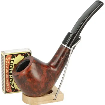 Čistič dýmky Dýmka Angelo zahnutá hnědá, I, filtr 9mm