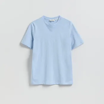 Reserved - Tričko regular fit se lnem - bleděmodrá - 993IR-05X - 993IR-05X-XL