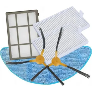 Sada příslušenství pro robotický vysavač Filtry, mop a kartáčky k vysavači PURON PR10 6ks sada