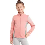 FUNKČNÍ DÍVČÍ MIKINA SPORTY CELOROČNÍ NOVINKA Barva: Meruňková, Velikost: 146