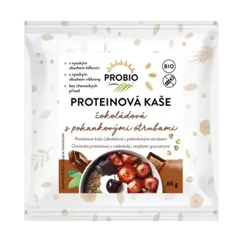 Kaše proteinová čokoládová s pohankovými otrubami BIO 65 g