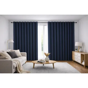 Závěs Orbytex Zatemňovací závěs hotový - uni tm.modrý Rozměry: povláček na polštářek 40x40 na zip (bez výplně)