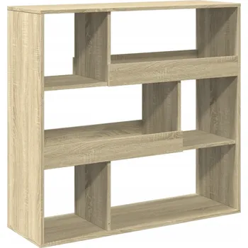 Knihovna Regál na knihy/přepážka, dub sonoma, 100x33x94,5 cm