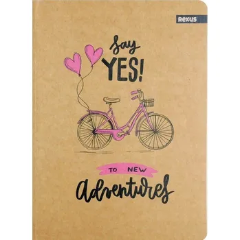 Sešit Sešit A5 s mřížkou Rexus, 60 listů