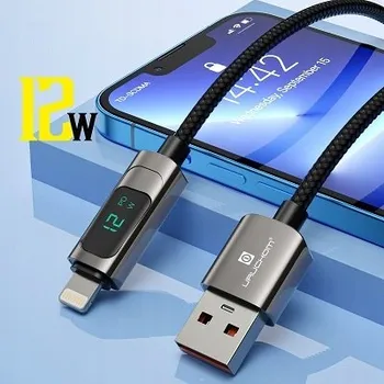 Datový kabel Kabel Uruchom USB – Apple Lightning 1 m černý