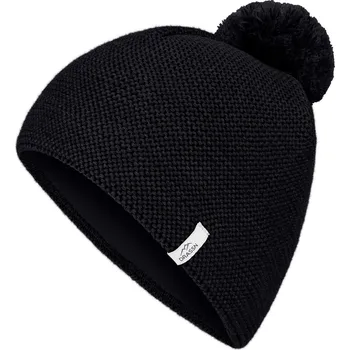 Čepice DRASSN Recyklovaná čepice Parkstein s bambulí DRASSN ČERNÁ